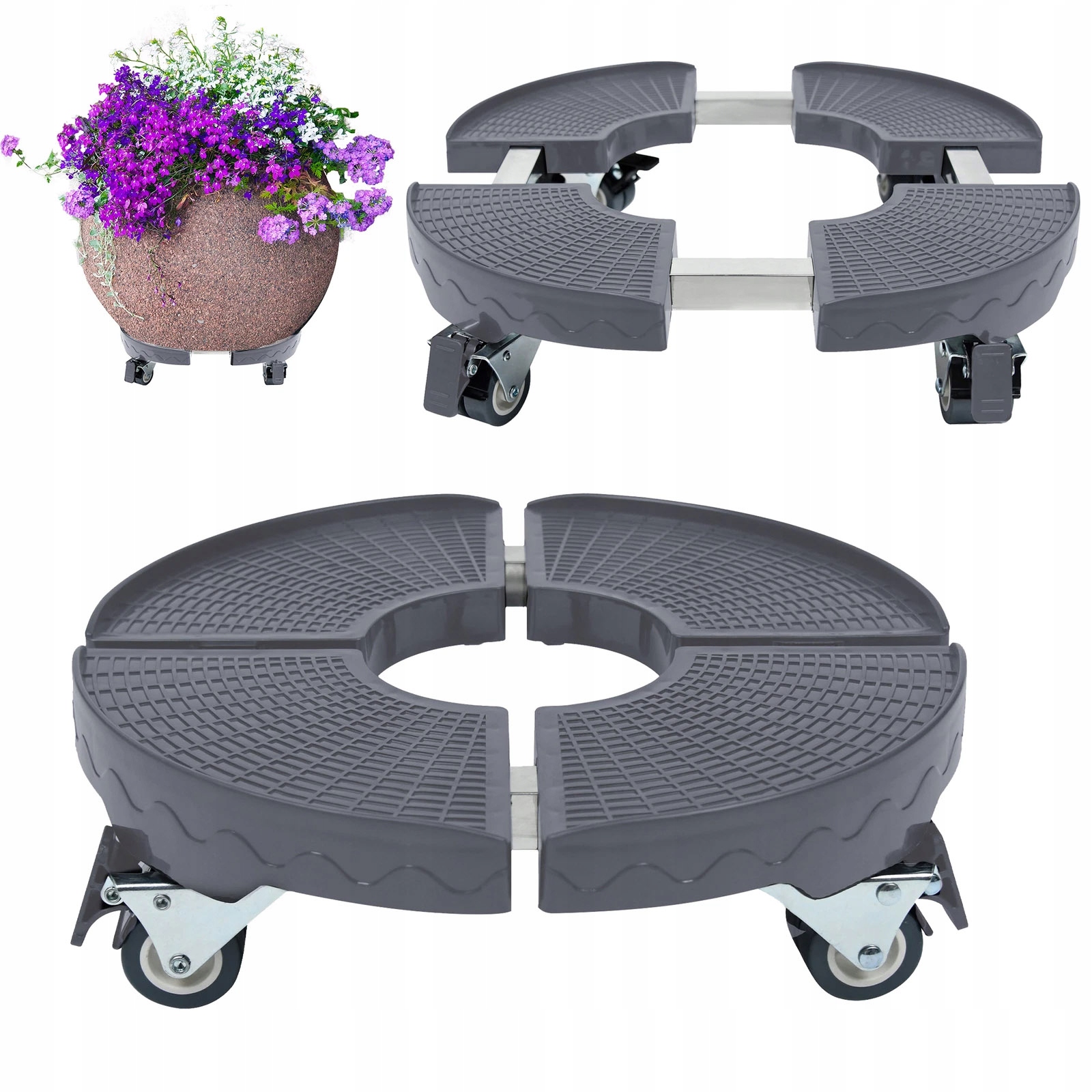 Podstavec Pod Květináč S Kolečky Posuvný Pro Velké Rostliny 150 Kg