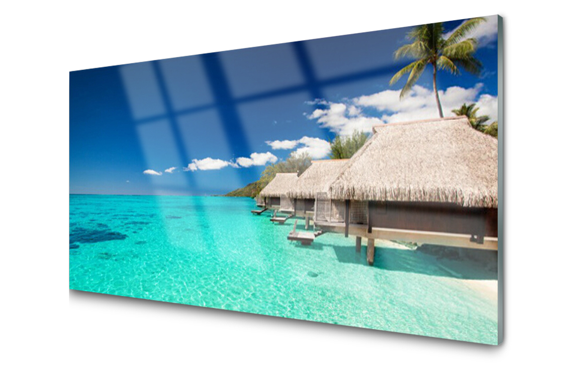 

Panel szklany dekor Morze 120x60 + Klej