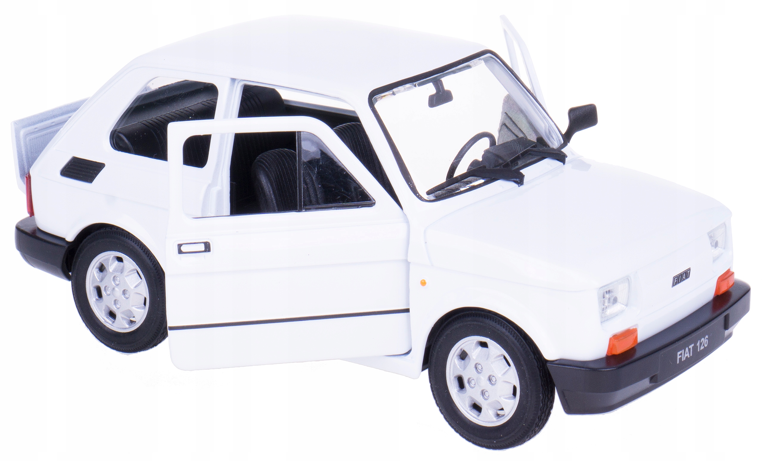 Fiat 126 Model Kovový Welly 1:21 Batole Bílé