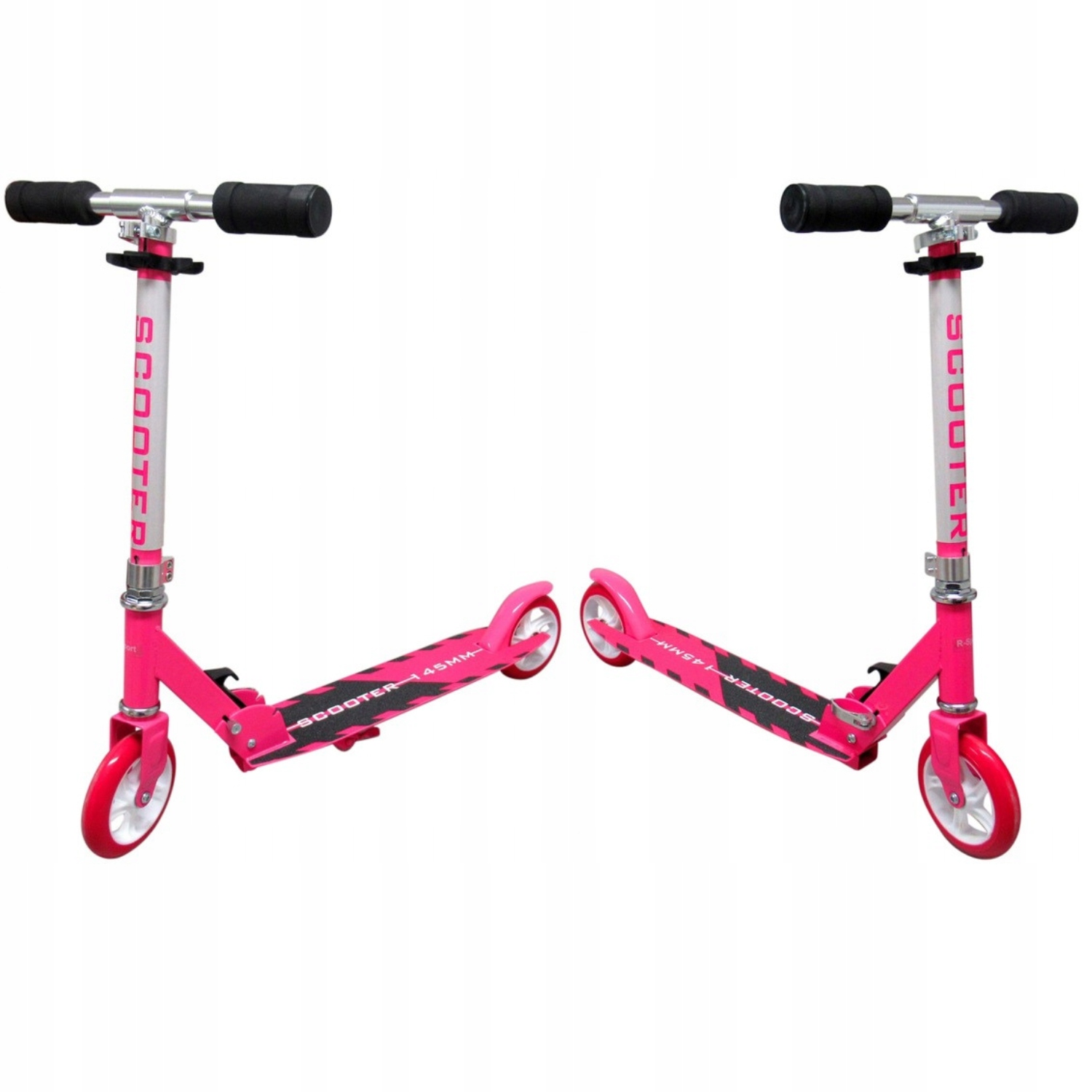 HULAJNOGA DWUKOŁOWA RÓŻOWA SKŁADANA 100 KG PREZENT Liczba kół 2