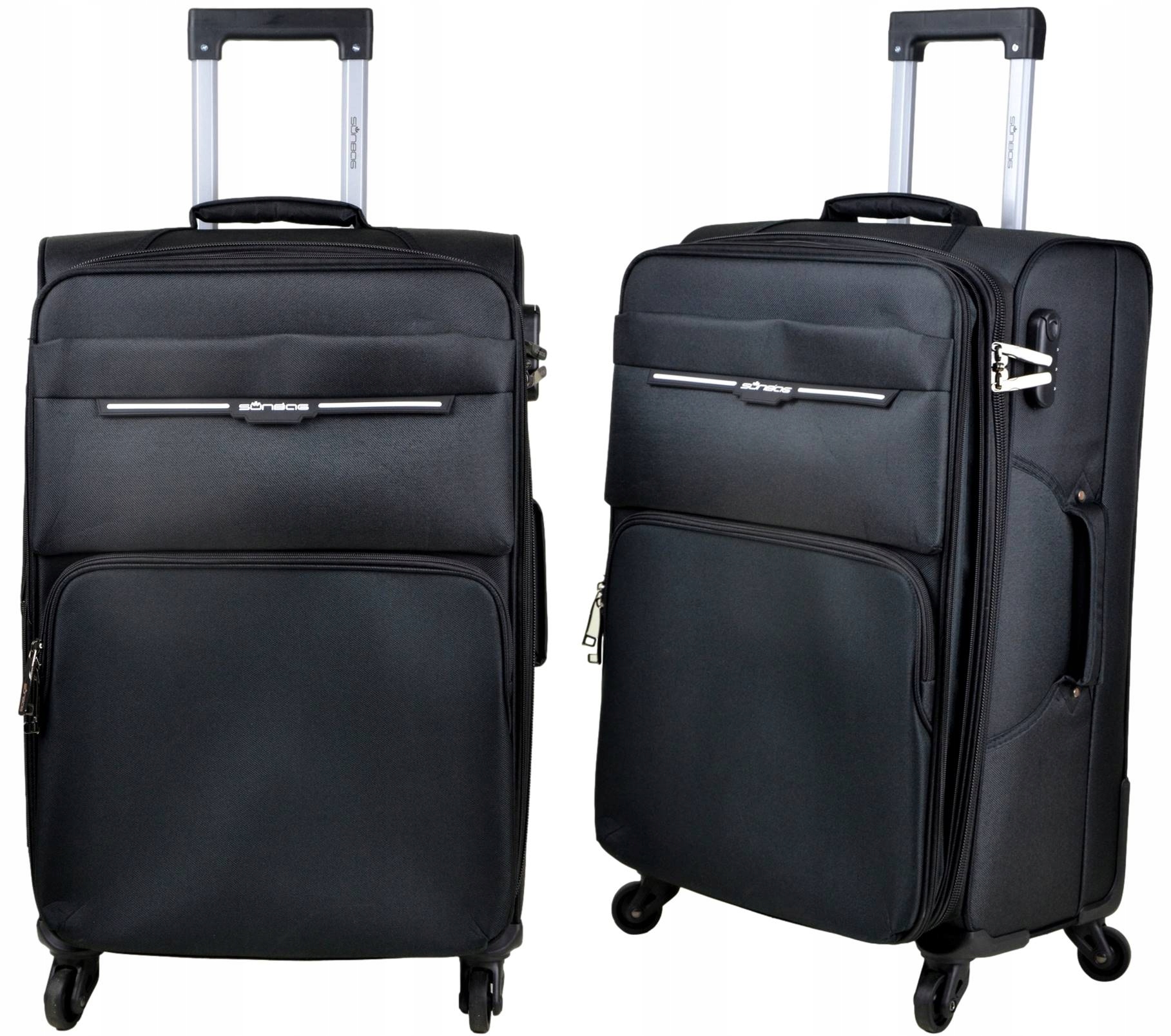 Średnia walizka materiałowa na kółkach Polaris 67 70 litrów