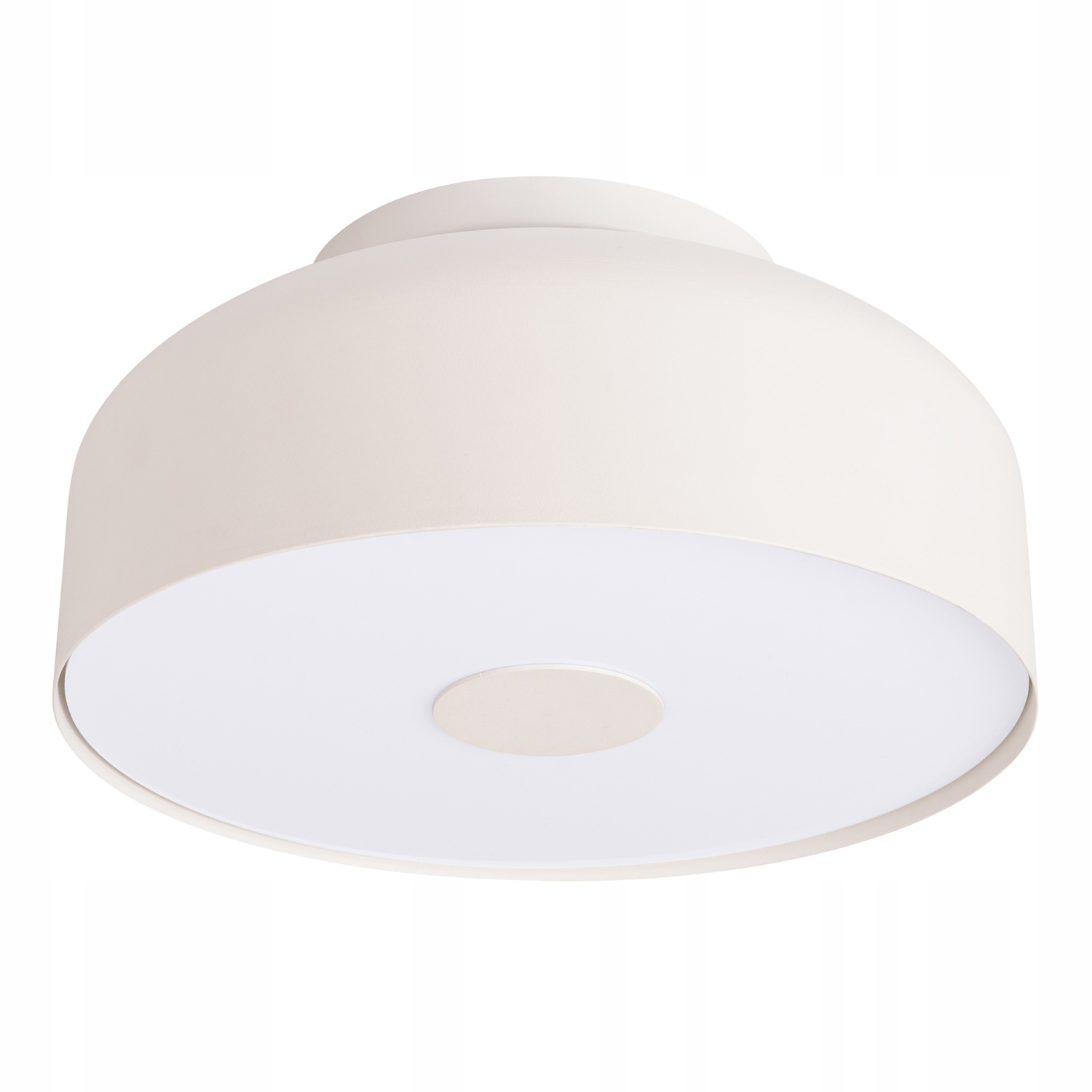 Plafon Sollux Omiq Beżowy Okrągły na 4 żarówki E27 15 W Metalowy 30x30 cm