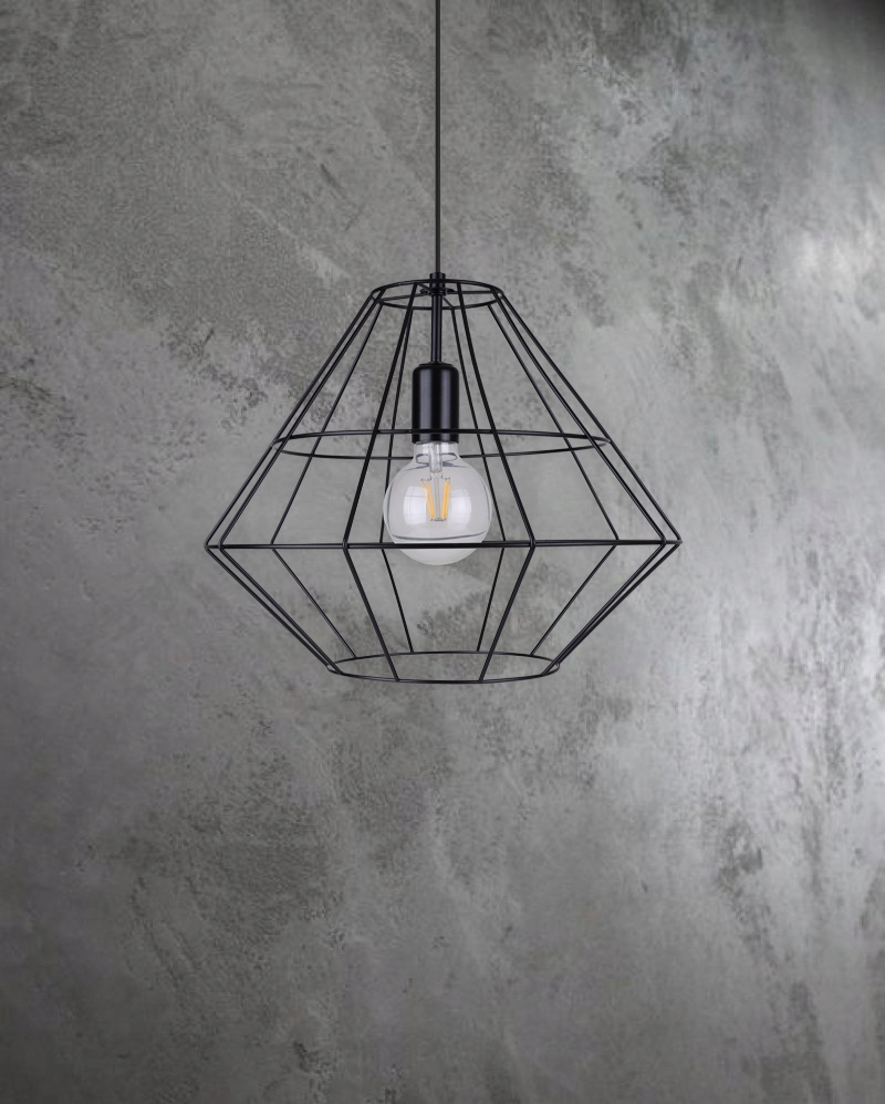 Lampa Sufitowa Wisząca Nowoczesna Druciak Żyrandol Długość/wysokość 100 cm