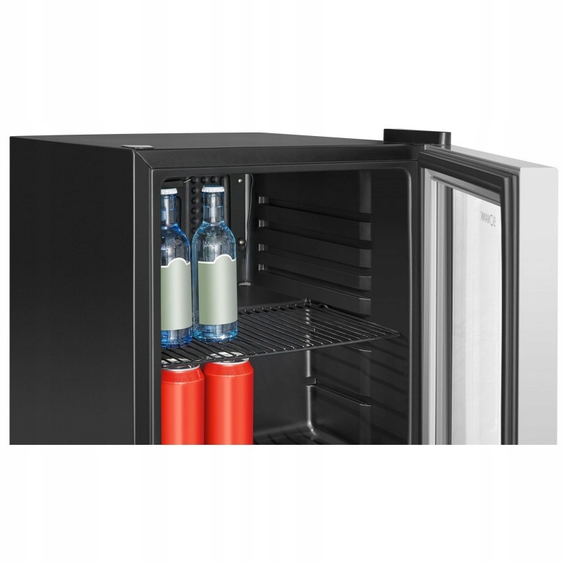 48L CHŁODZIARKA LODÓWKA WITRYNA CHŁODNICZA DO WINA NAPOJÓW WINIARKA LED Szerokość produktu 51 cm