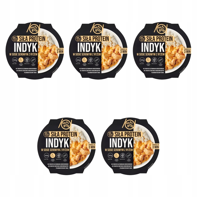 Mealbox Krůta v sýrové omáčce s rýží 360 g X5