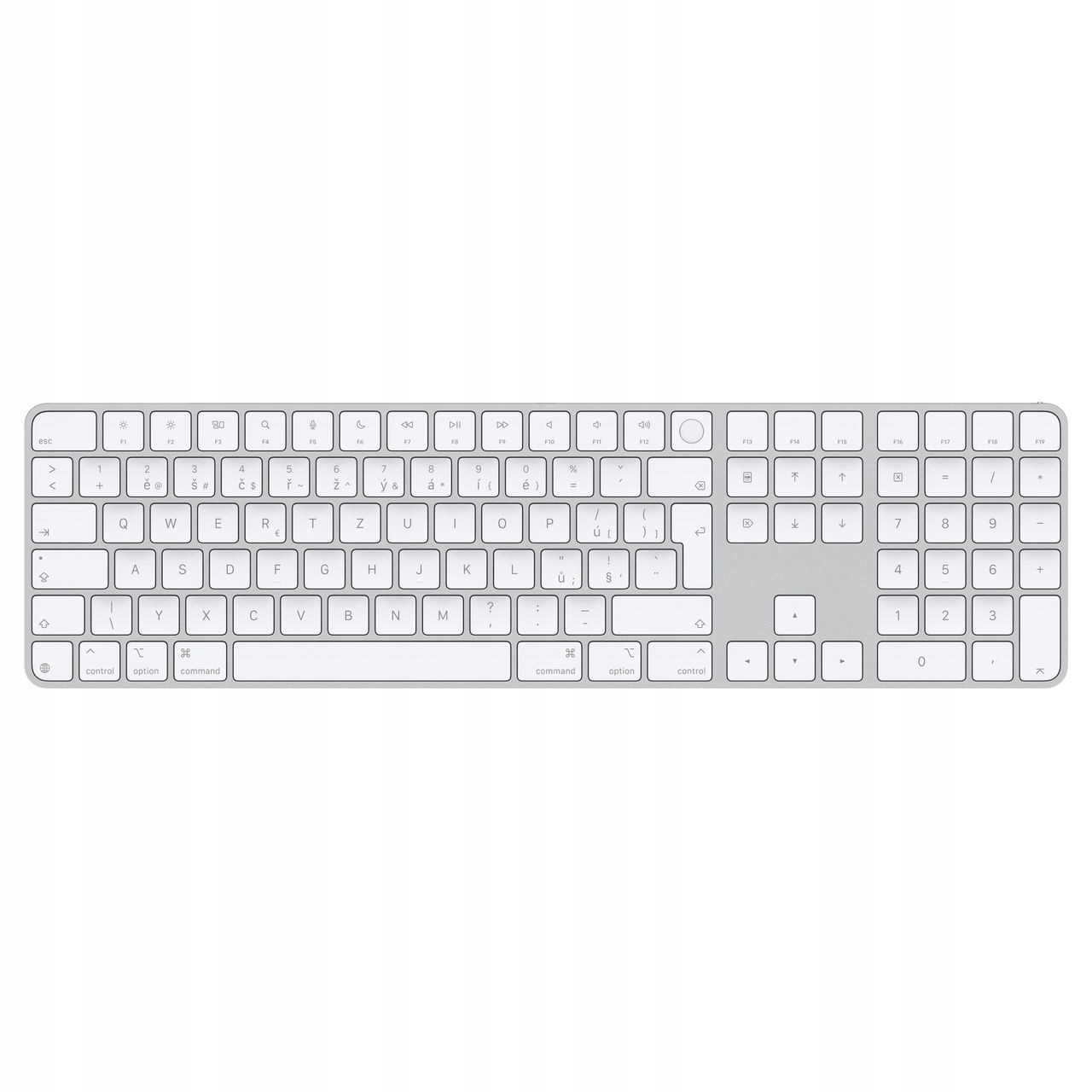 Apple Magic Keyboard Numeric Touch ID/Bezdrátová Bluetooth/SK layout/Bílá