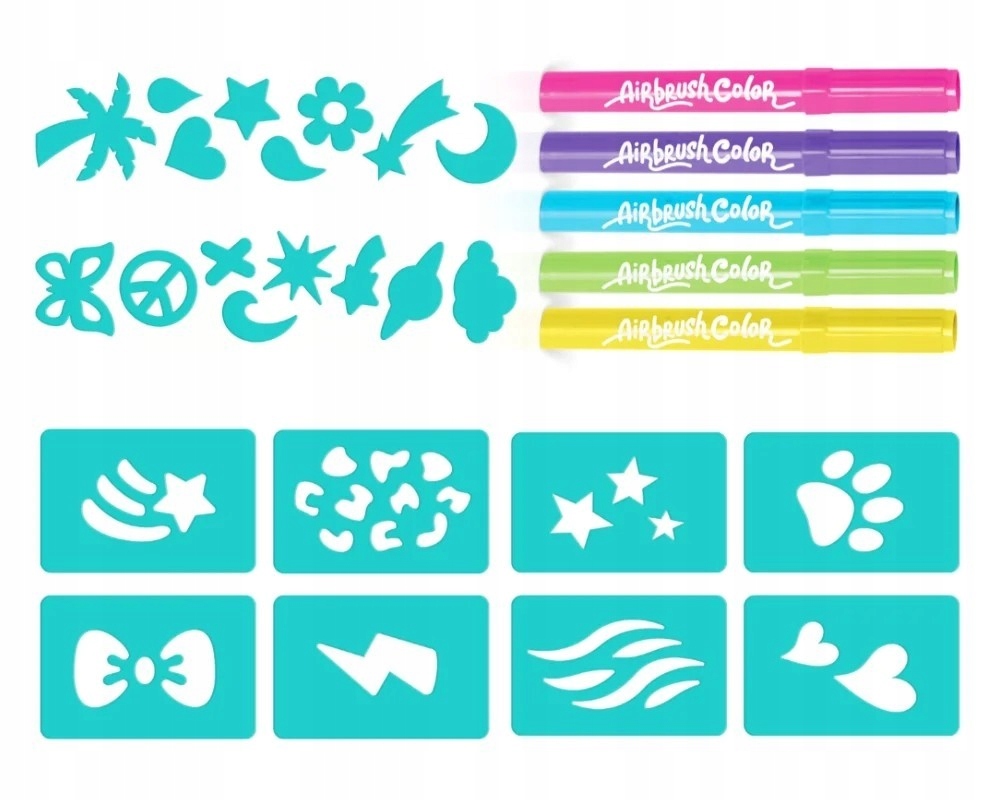 PROJEKT PLUSZ - ZESTAW PISAKÓW AIRBRUSH Bohater brak