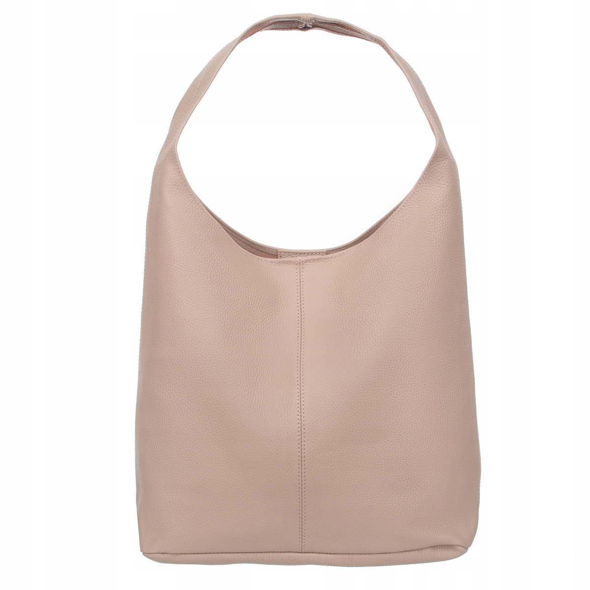 Kožená kabelka vak Vera Pelle Rossina Pudrová