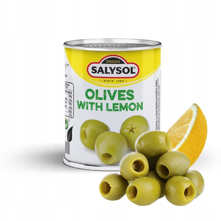 Plněné olivy s citronem Salysol plechovka 50 g x 48 ks