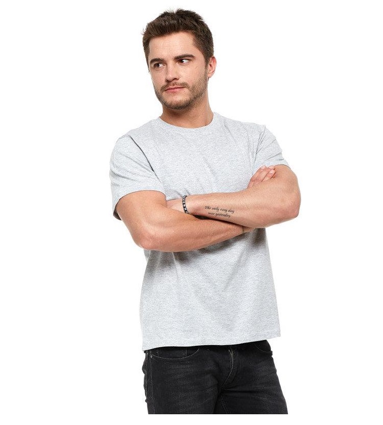 

T-shirt męski Moraj bawełniany Klasyk Popielaty L