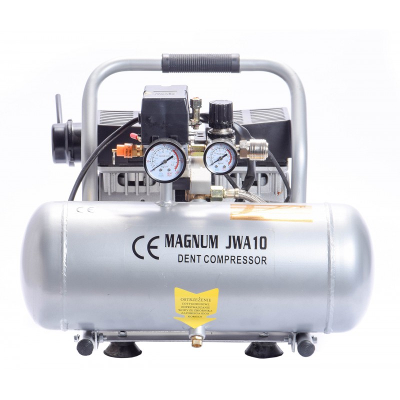 KOMPRESOR BEZOLEJOWY MAGNUM JWA-10 10 litrów 8 bar Zasilanie sieciowe