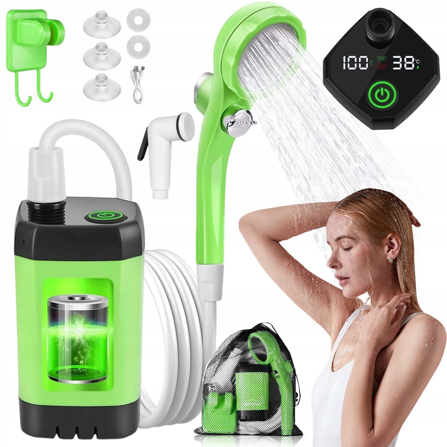 3.7V Turistická Sprcha Pro Kempování A Kempování Přenosný Survival Set