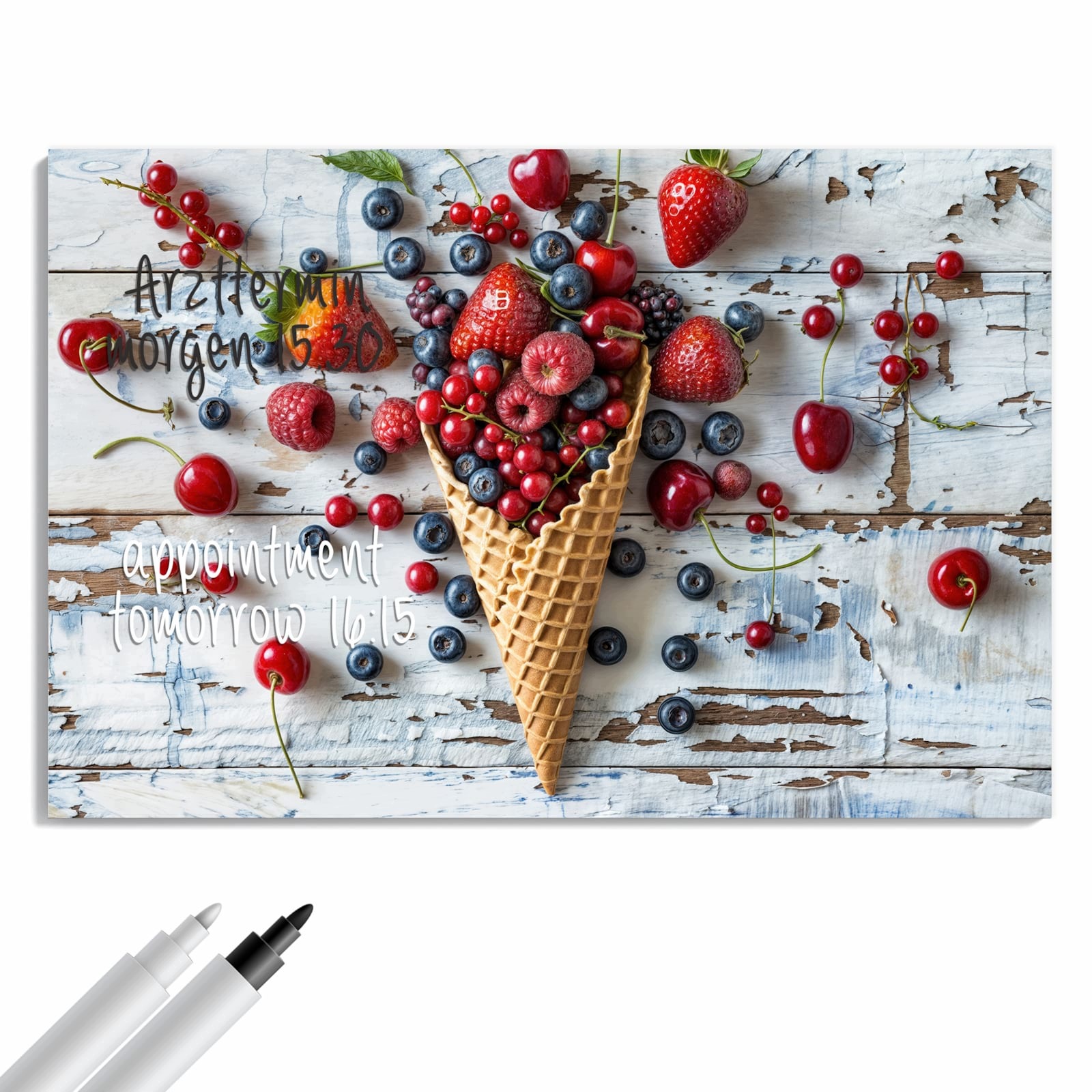 Magnetická tabule Ovoce Zmrzlina 60 × 40 cm