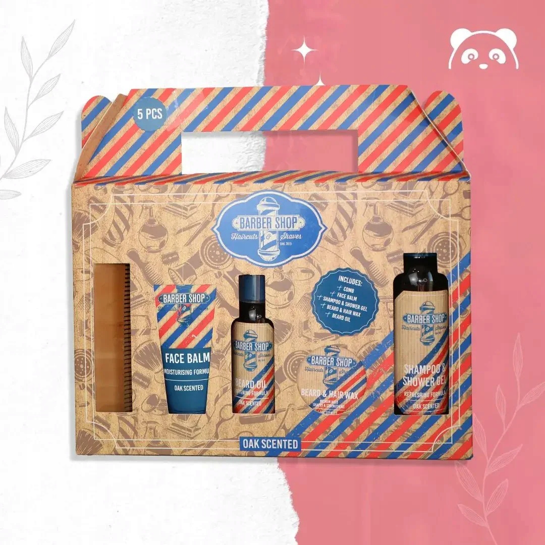 Dárková sada pro muže 5 v 1 (Barber Shop)