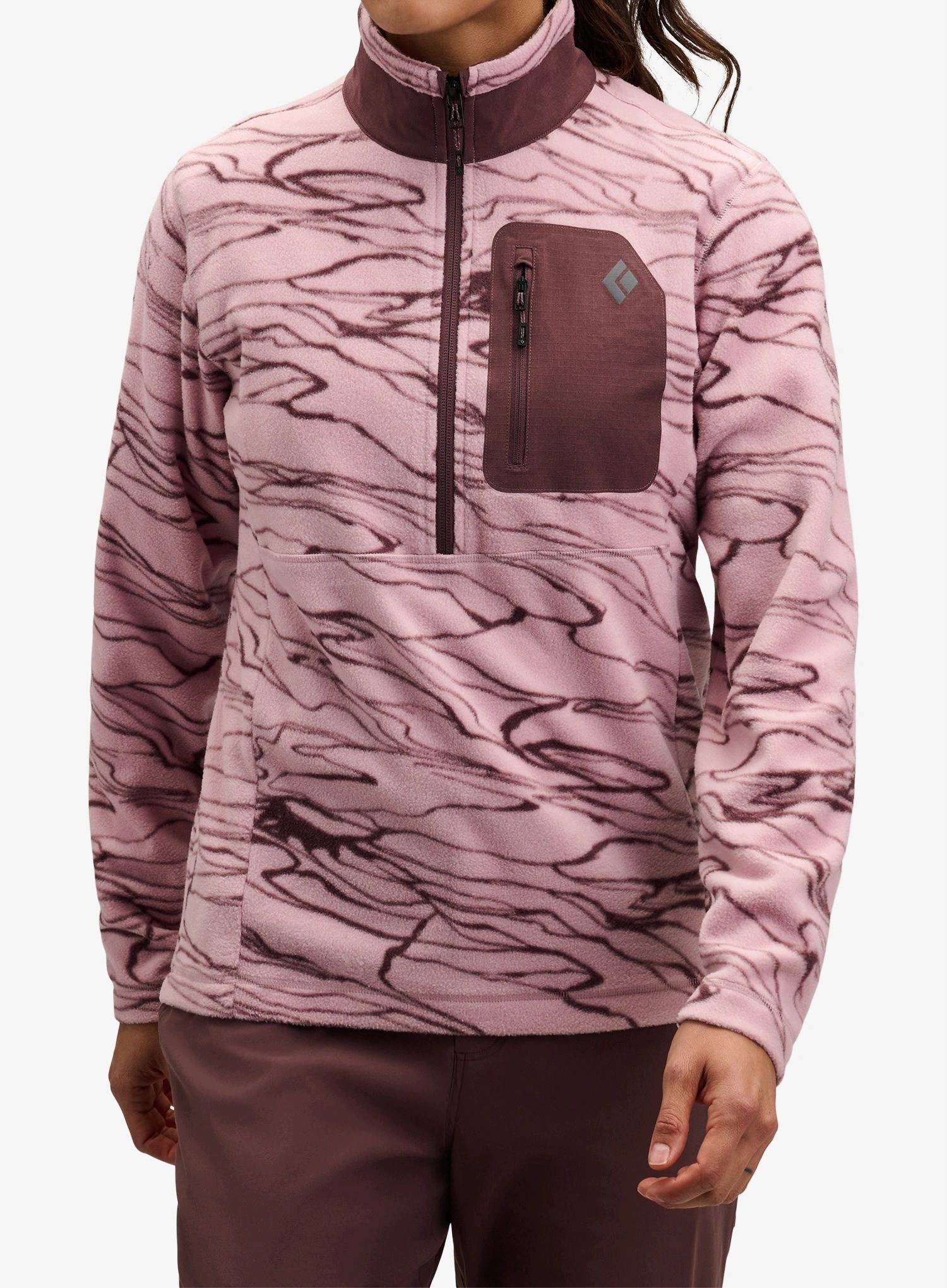 Mikina lezecká mikina Black Diamond Lightweight Hz Poly Fleece S