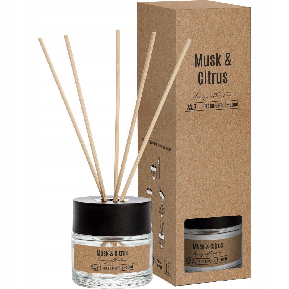 

Bispol Dyfuzor Zapachowy Musk Citrus 50ML piżmo