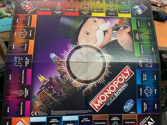 Monopoly Voice Banking HASBRO wer WŁOSKA-WYPRZEDAŻ Materiał plastik