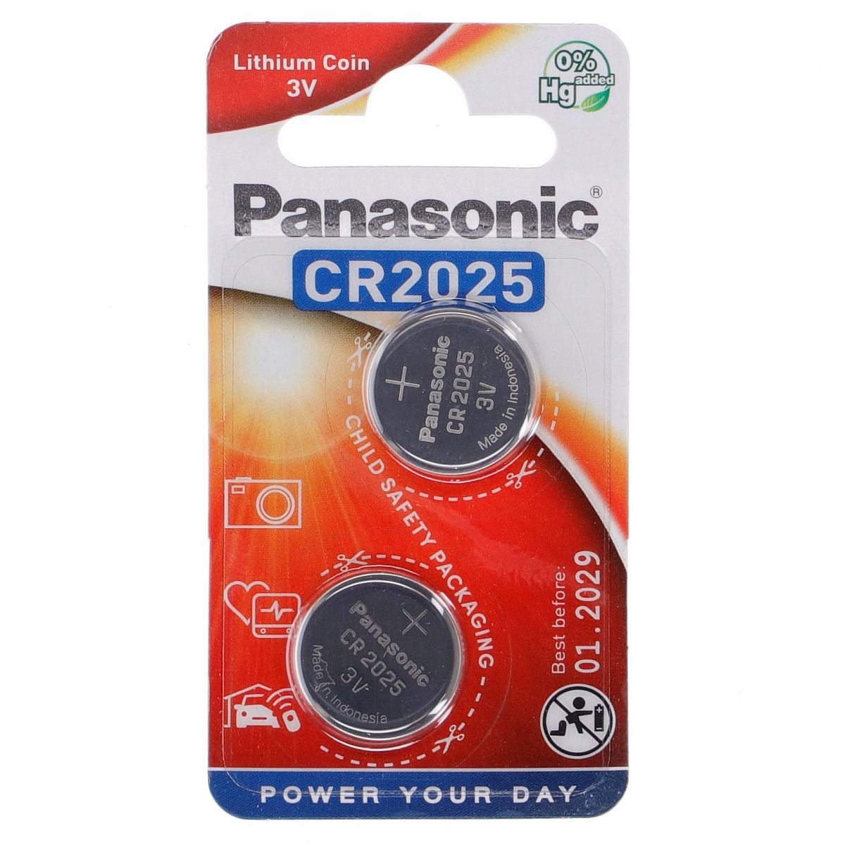 Bateria litowa Panasonic CR2025 2 szt.