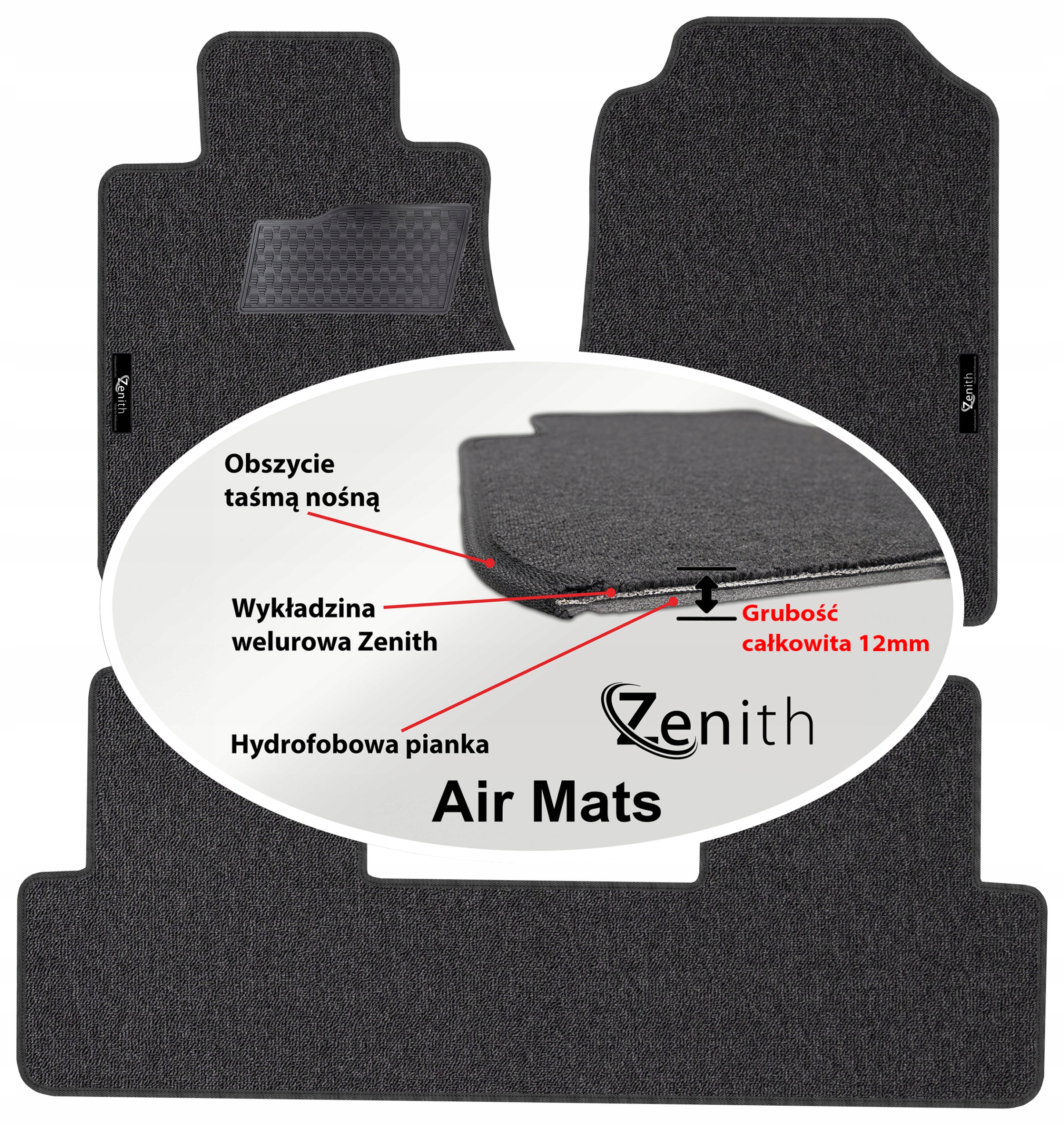 Honda Cr-v IV Suv 2012-2017 Velúrové koberčeky do auta Zenith Air Mats