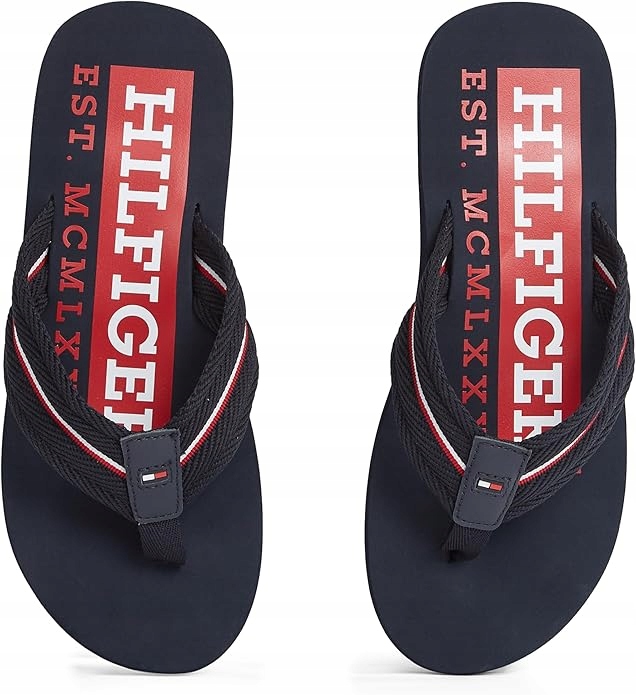 Tommy Hilfiger Originální Žabky Tkanina Tmavě Modrá 43
