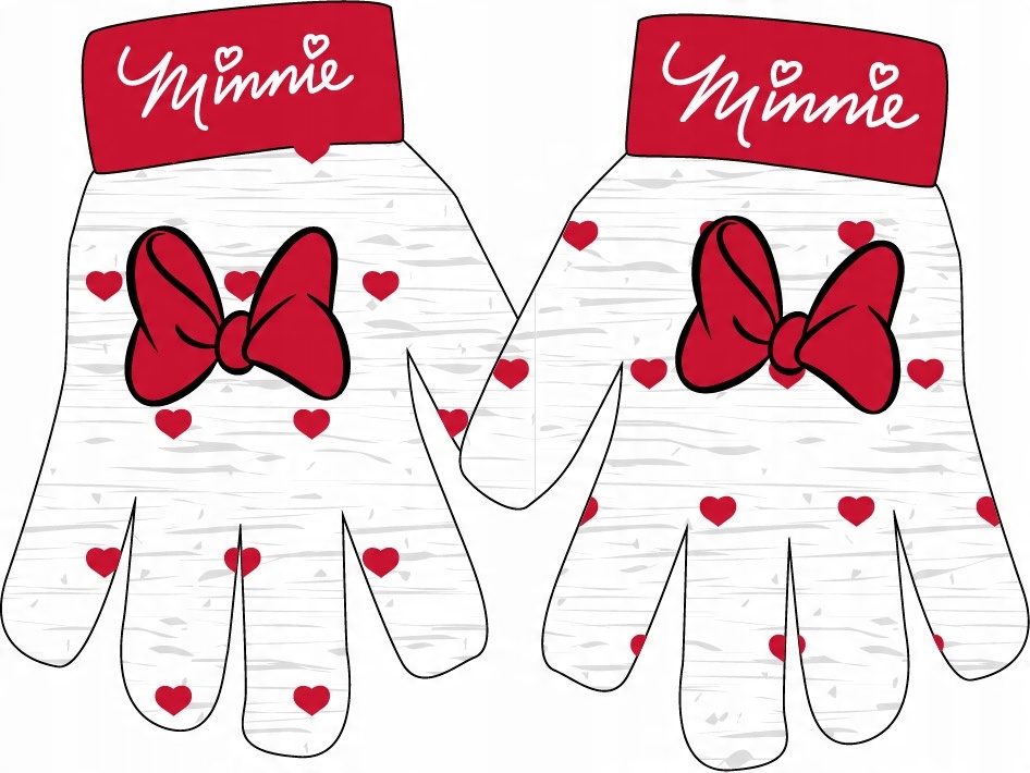

rękawiczki rękawice Myszka Minnie pięciopalczaste