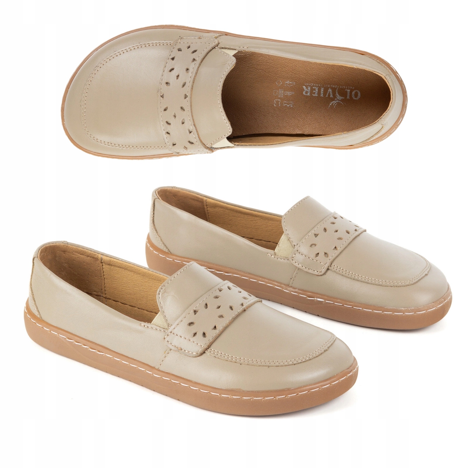 Dámské barefootové mokasíny Inga polské boty na široké chodidlo 38