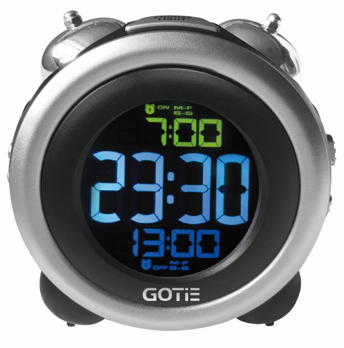 

Zegar Budzik Alarm Gotie GBE-300 Wyświetlacz LCD