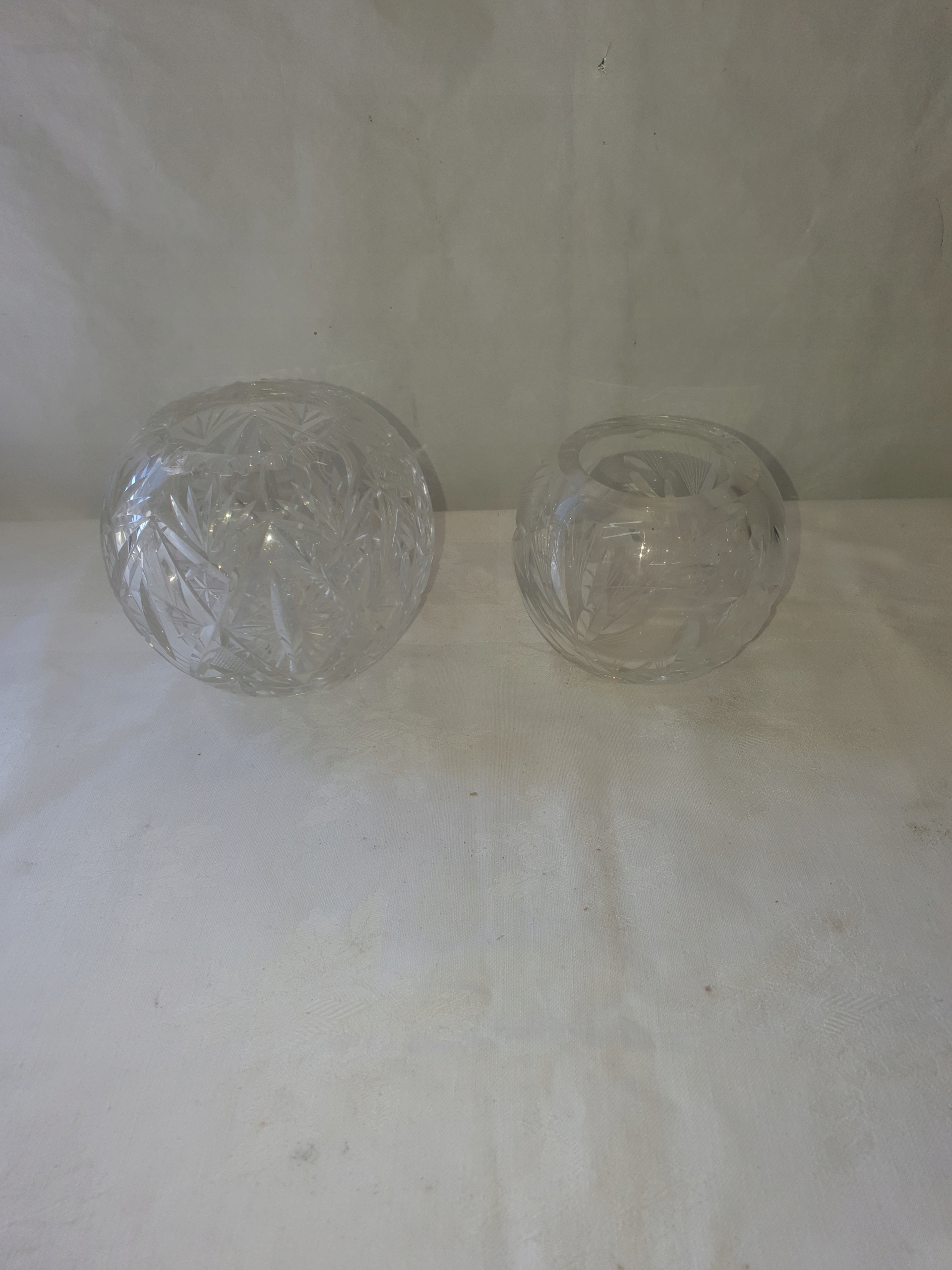 Wazony kryształowe 2 sztuki