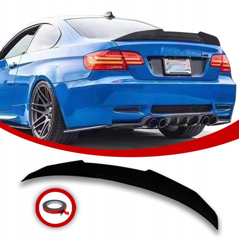 Zadní Kryt Bmw E92 Spoiler Klapky Černý Pololesklý