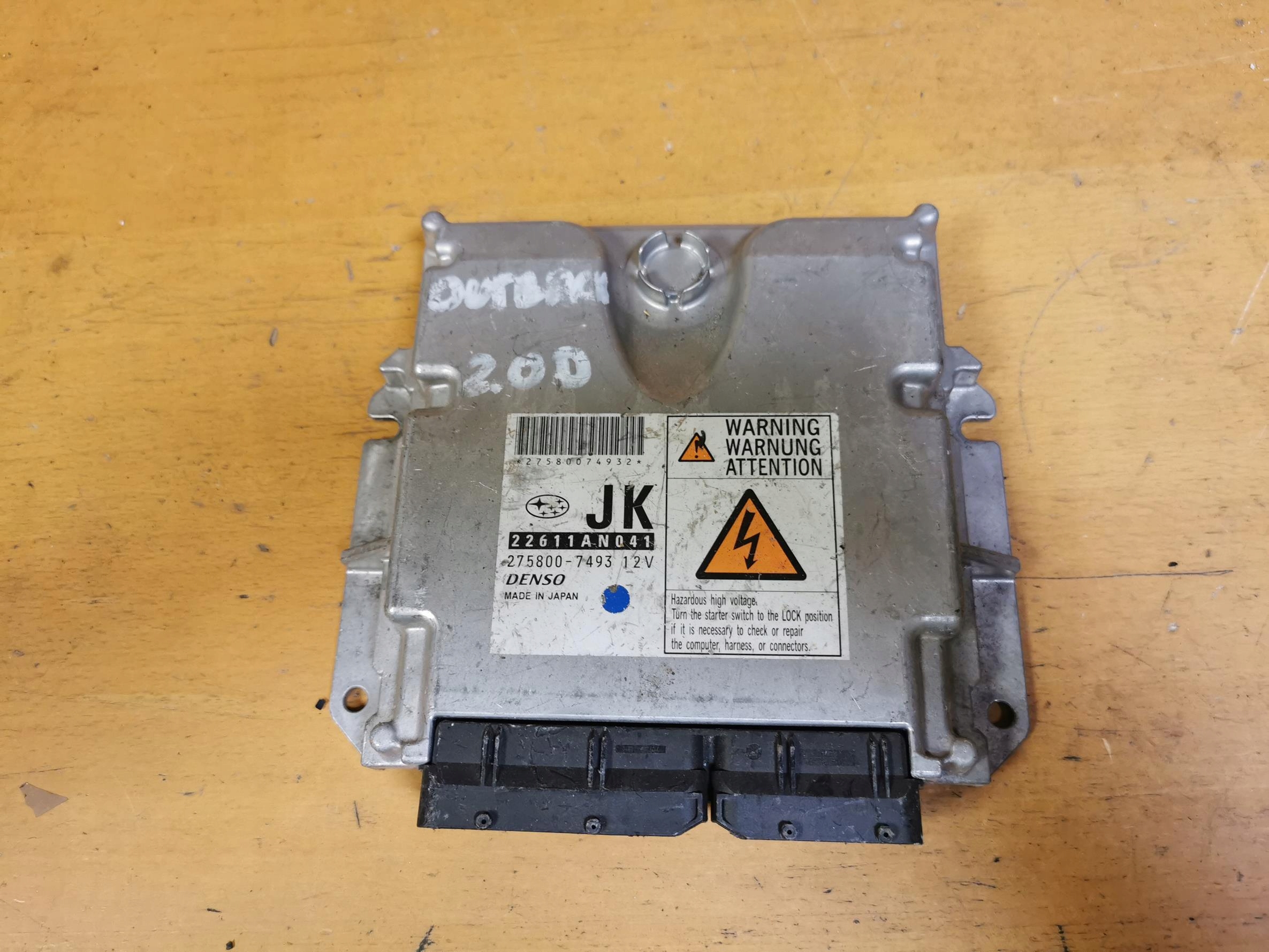 Bedienteil Computer DES MOTORS SUBARU OUTBACK III 2.0D 150KM 275800-7493