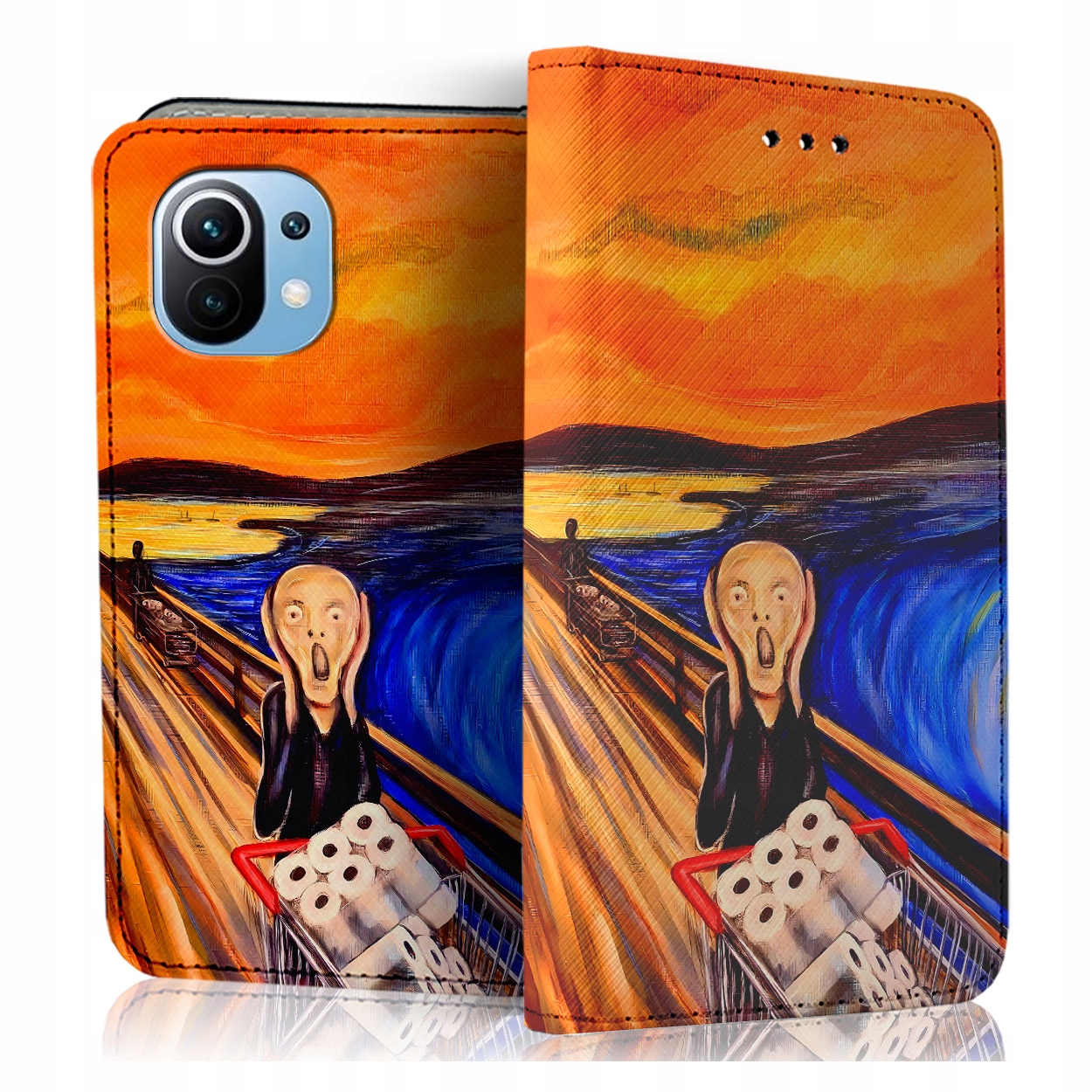 Etui Z Klapką Na Telefon Xiaomi MI 11 Lite 4G 5G Case Pokrowiec Szkiełko
