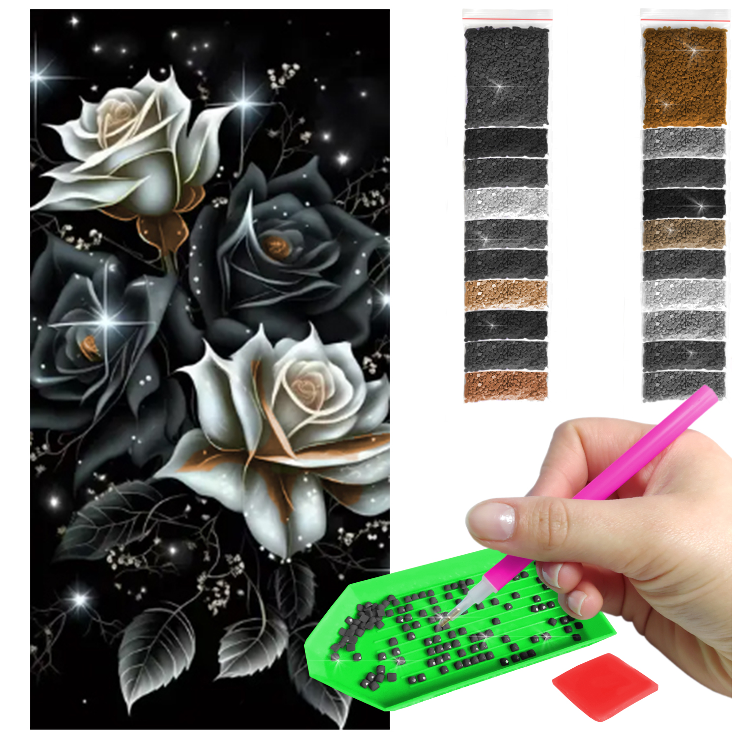 Diamantová Výšivka Diamond Painting Čtvercová