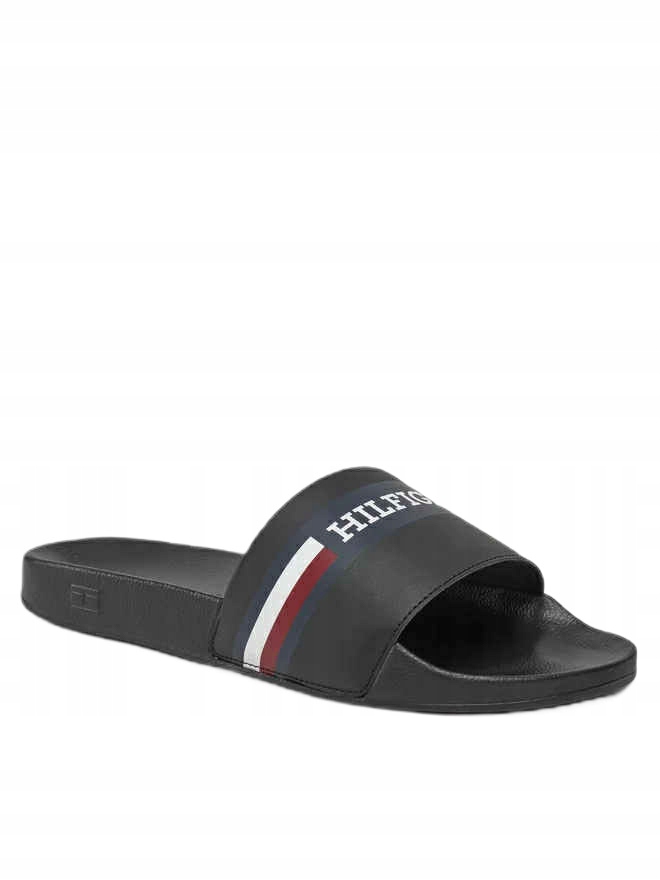 Pánské Pantofle Tommy Hilfiger Bazén Sport Th Léto Černé vel. 44