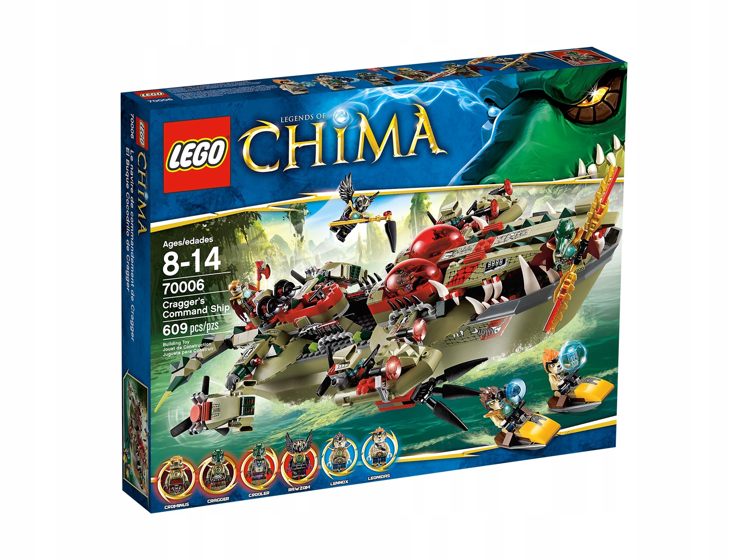 Lego Legends of Chima 70006 Krokodýlí loď Craggera Nové