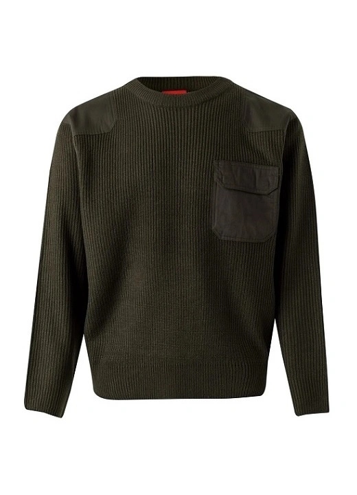 Sweter mundurowy khaki S