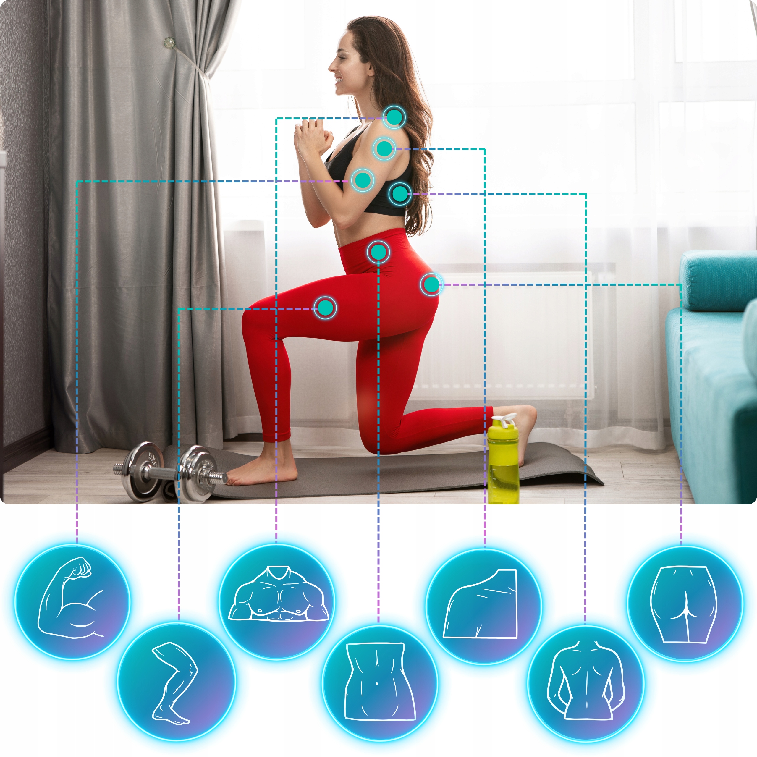 MATA DO ĆWICZEŃ JOGI PILATESU FITNESS GIMNASTYCZNA GRUBA ANTYPOŚLIZGOWA Rodzaj do ćwiczeń