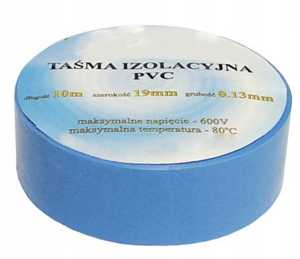 

Mocna Taśma Izolacyjna Pcv 10m niebieska