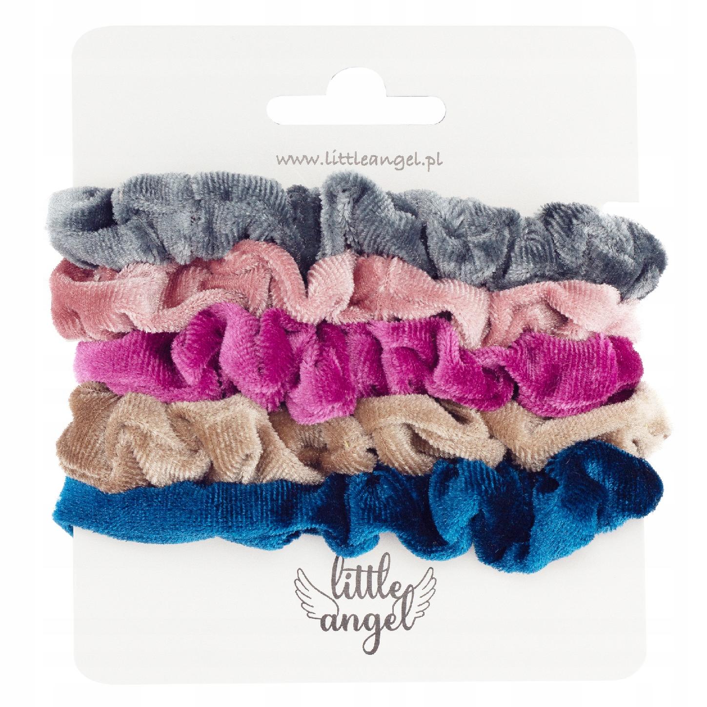 

Gumki do włosów Zestaw 5 szt scrunchies frotki
