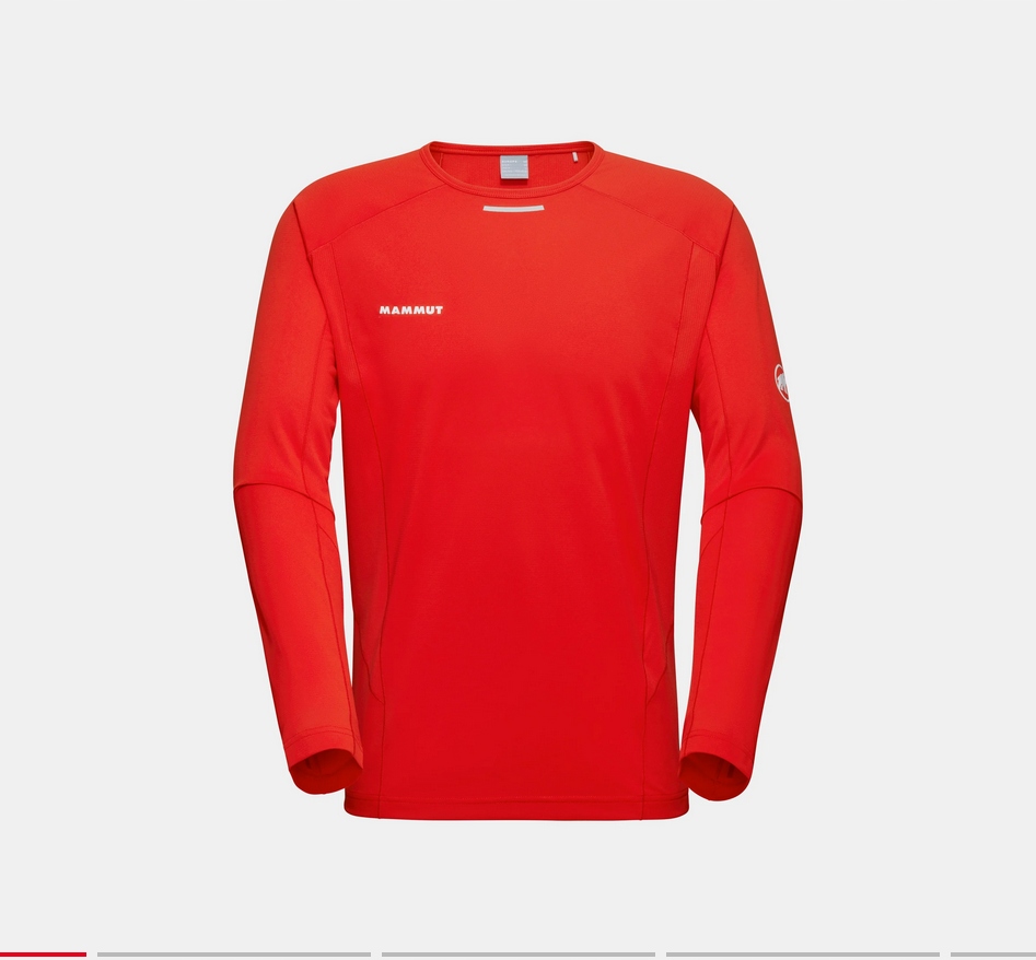 Koszulka Mammut Aenergy Fl Longsleeve Men red czerwony L idealna na wyprawy