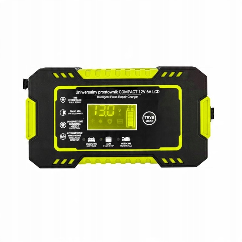 

Prostownik automatyczny 12V 6a LCD funkcja naprawy