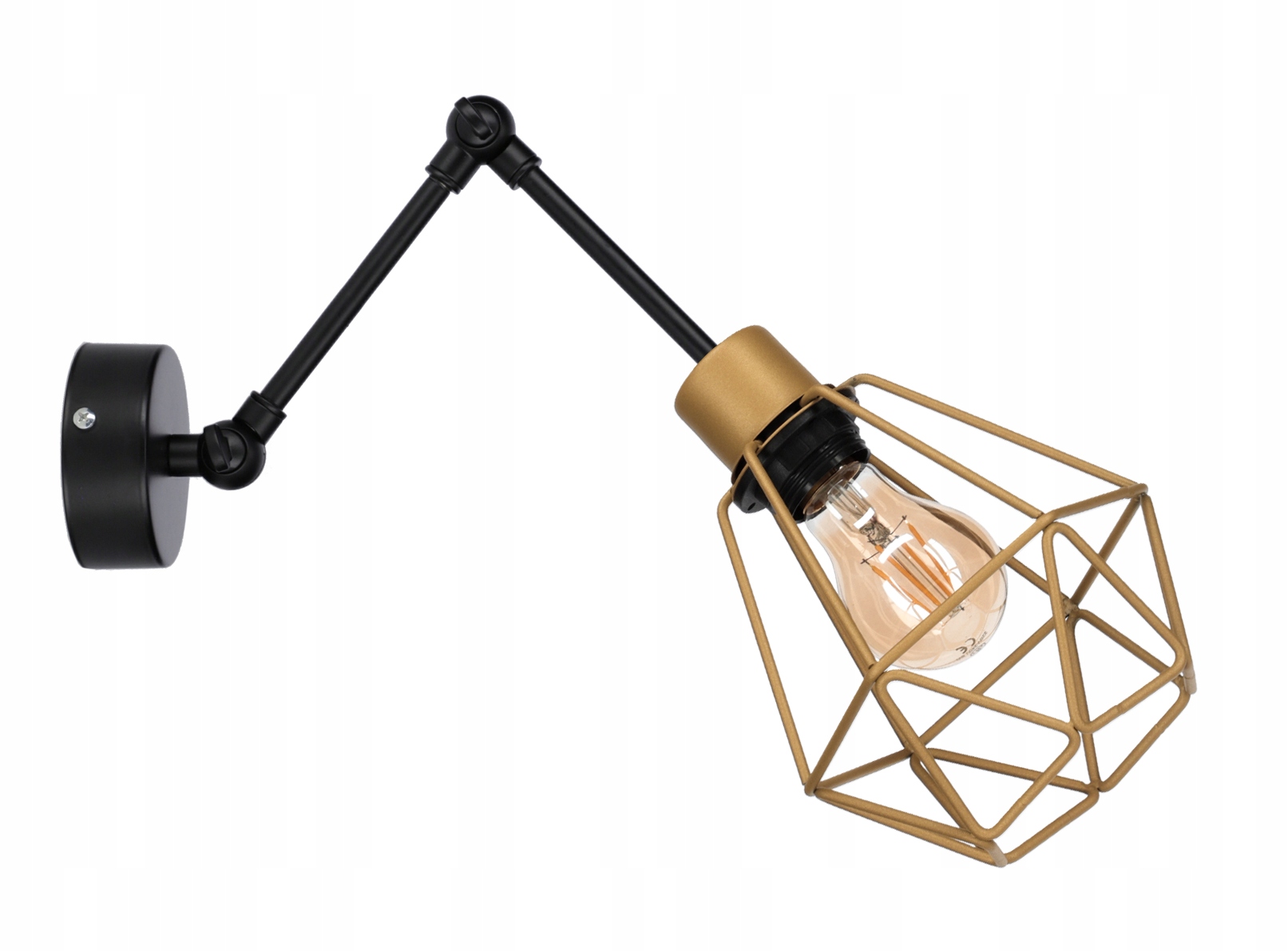 

Kinkiet Lampa Ścienna Gold Diamond 2 Przeguby