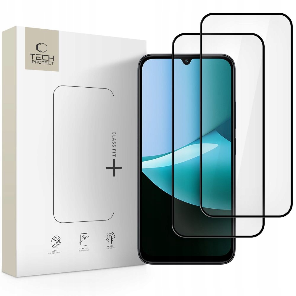 Szkło hartowane na Xiaomi Redmi 15C Poco C85 Glass Fit+ czarne 2 szt.