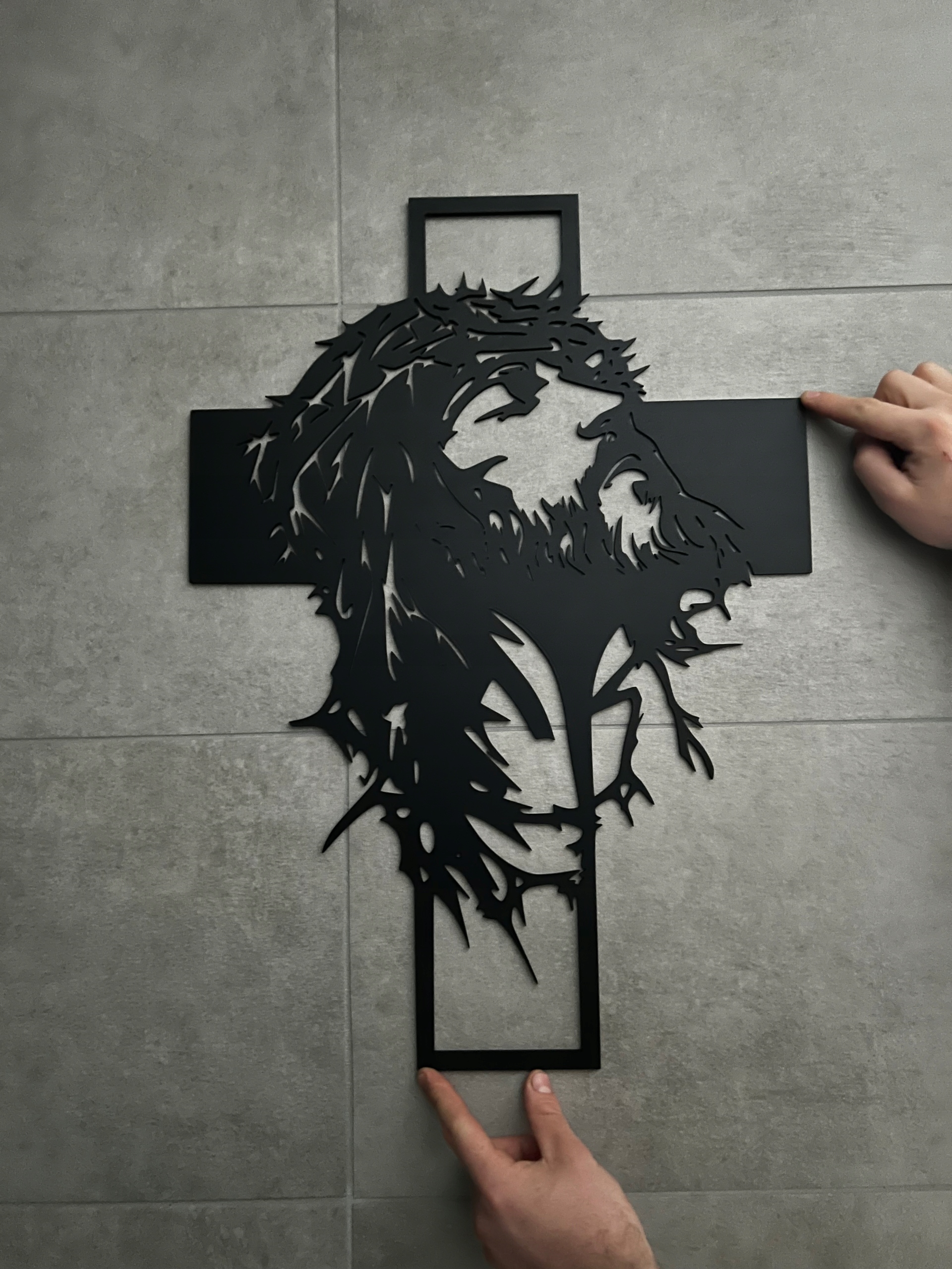 Obraz Ježíš Kristus na kříži – dřevěná nástěnná dekorace 3 mm Hdf