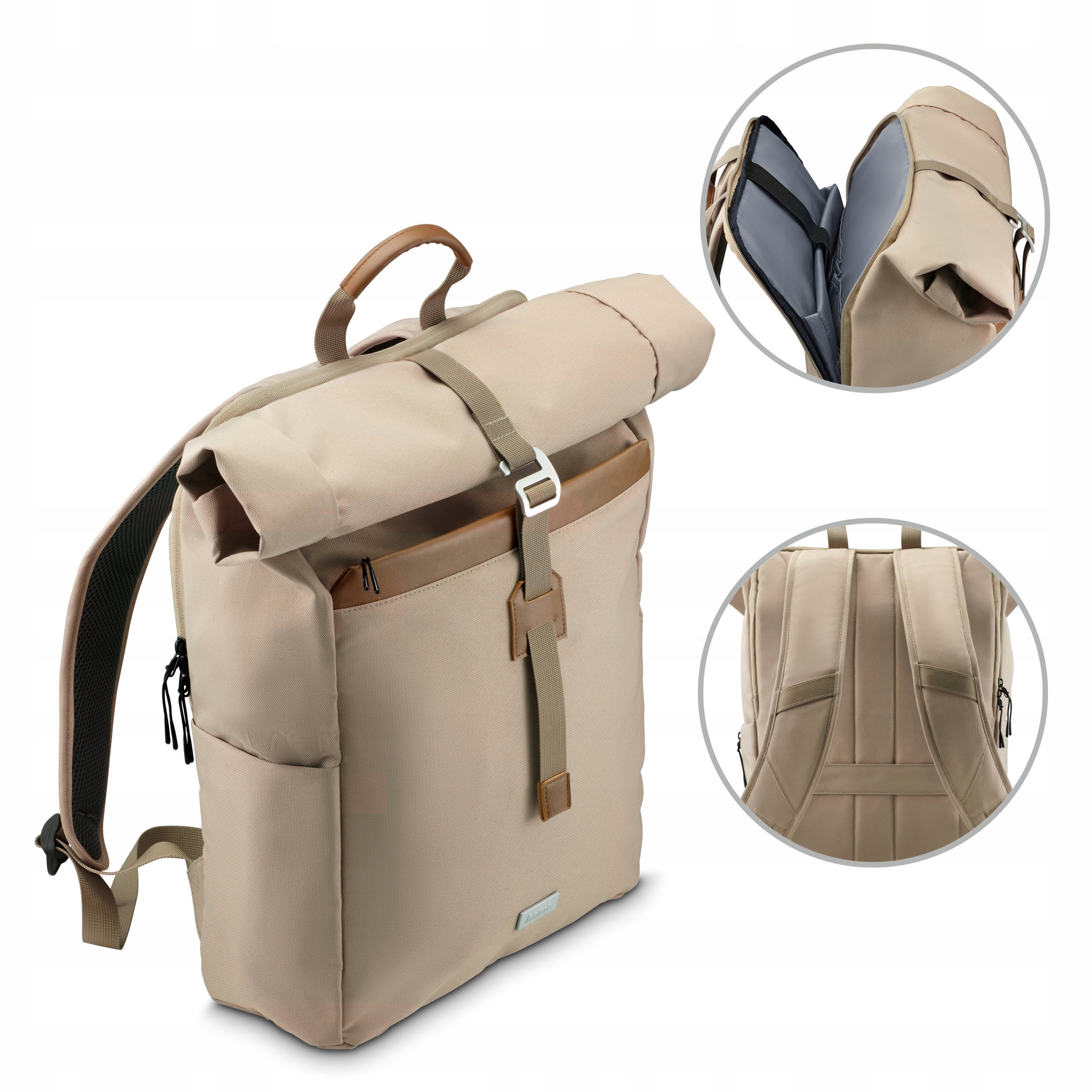 Plecak na laptopa notebooka tablet 16,2 ″ do 16 cali Hama Silvan beżowy