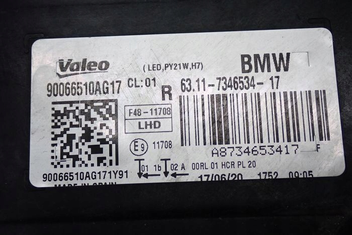 BMW X1 F48 15- reflektor right light right 7346534-17