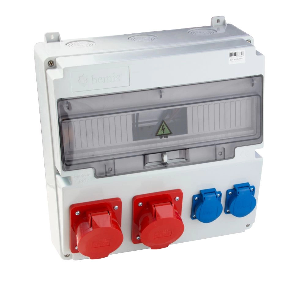 Viplast 17-modulový nástěnný rozvaděč se zásuvkami 2x32/5 2x250V IP44