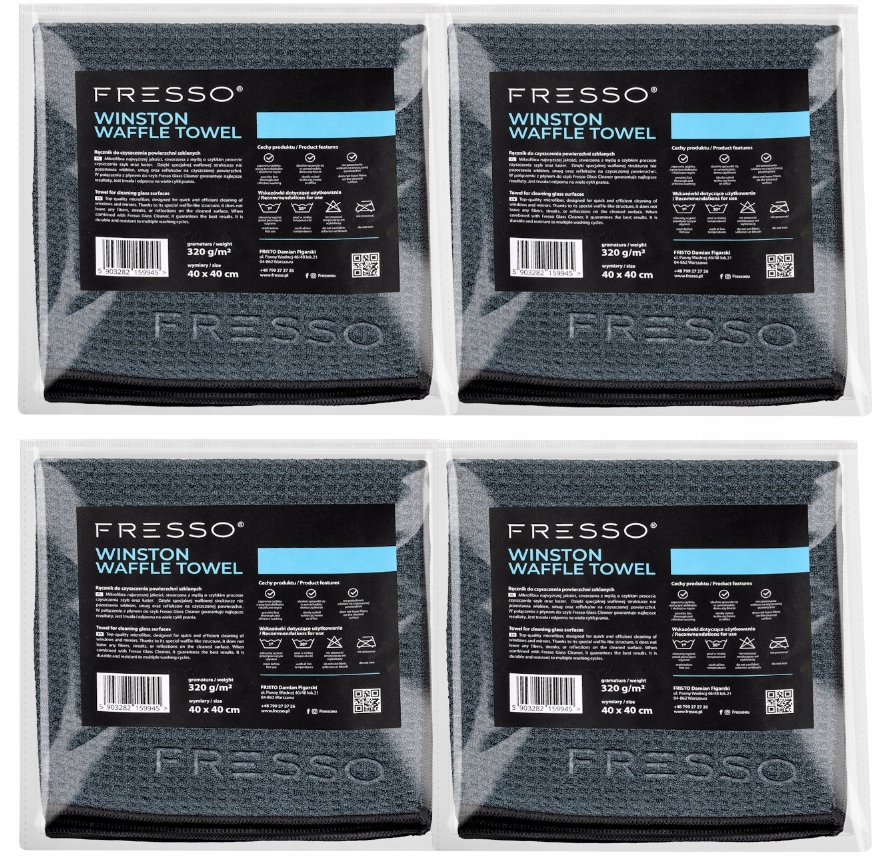 Fresso Waffle Towel Mikrofibra Waflowa 4szt zestaw