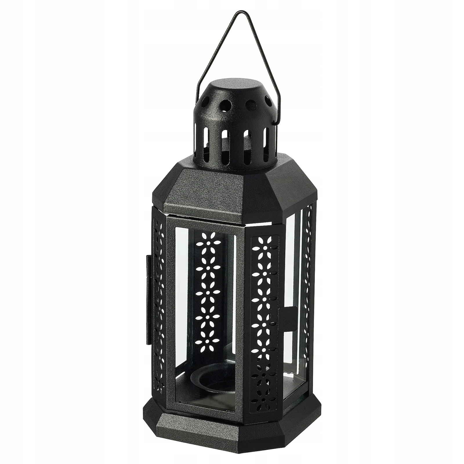 

Ikea Enrum Latarenka na tealighta czarny 22 cm