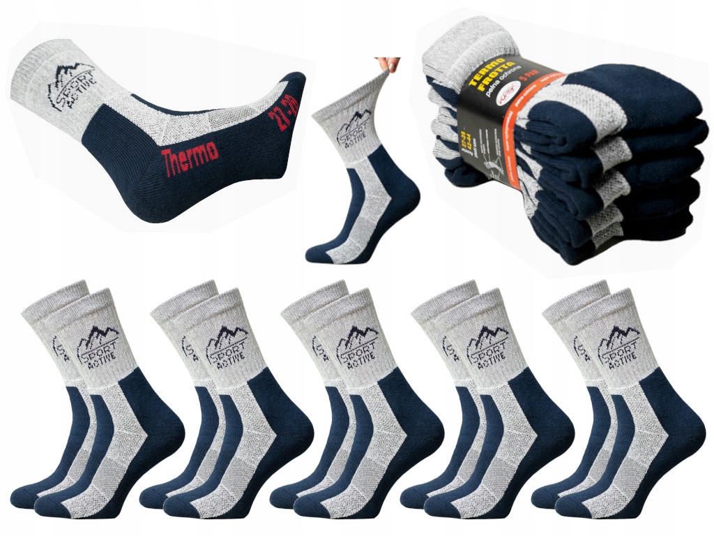 

~5 par Skarpety Termo Frotte Sport Active Bezucisk