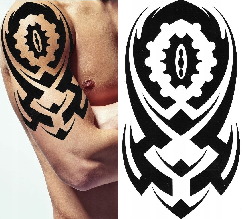 

Tatuaż tymczasowy zmywalny tribal man
